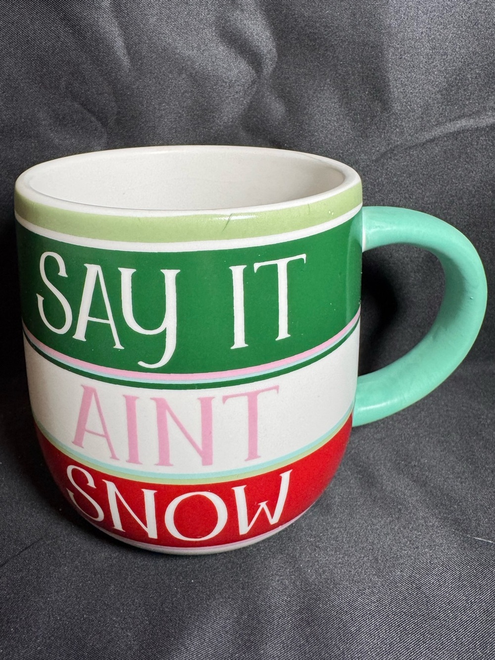 EUC St. Nicholas Square Say It Ain’t Snow Winter Coffee Mug